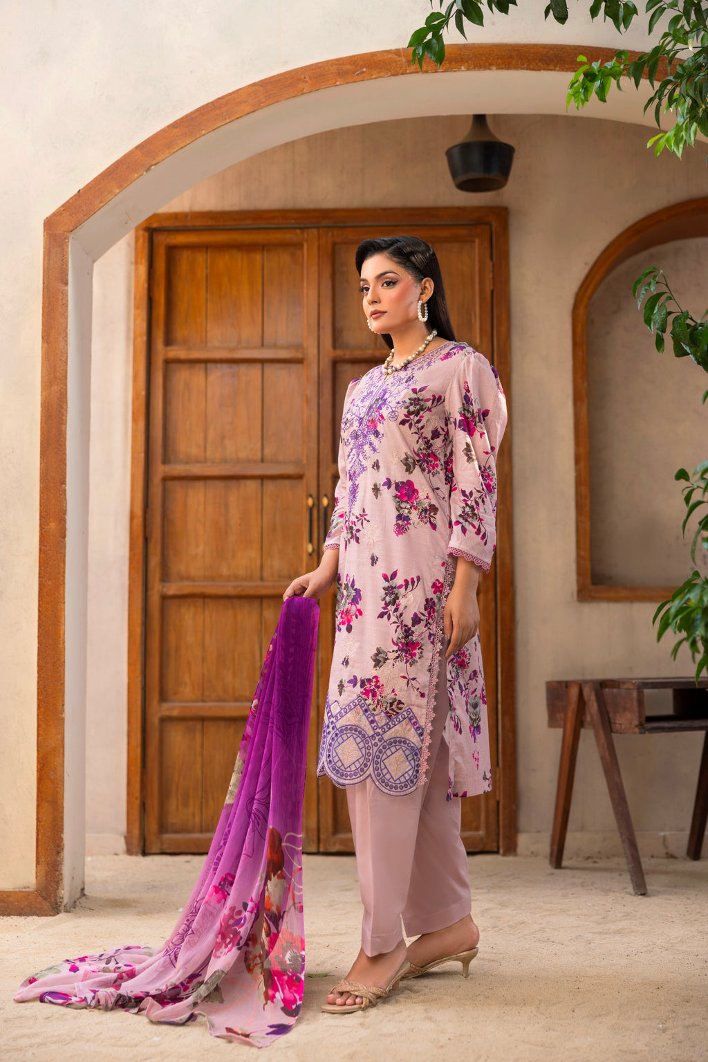 UNSTITCHED EMBROIDERY LAWN  COLLECTION