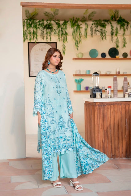 Luxury Embroidered 3 Piece Suit