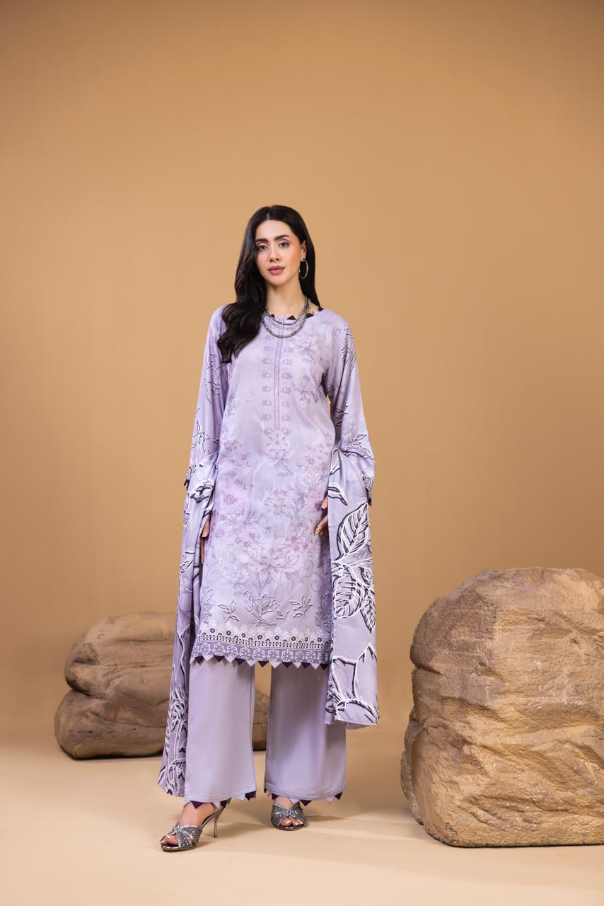 Luxury Embroidered 3 Piece Suit