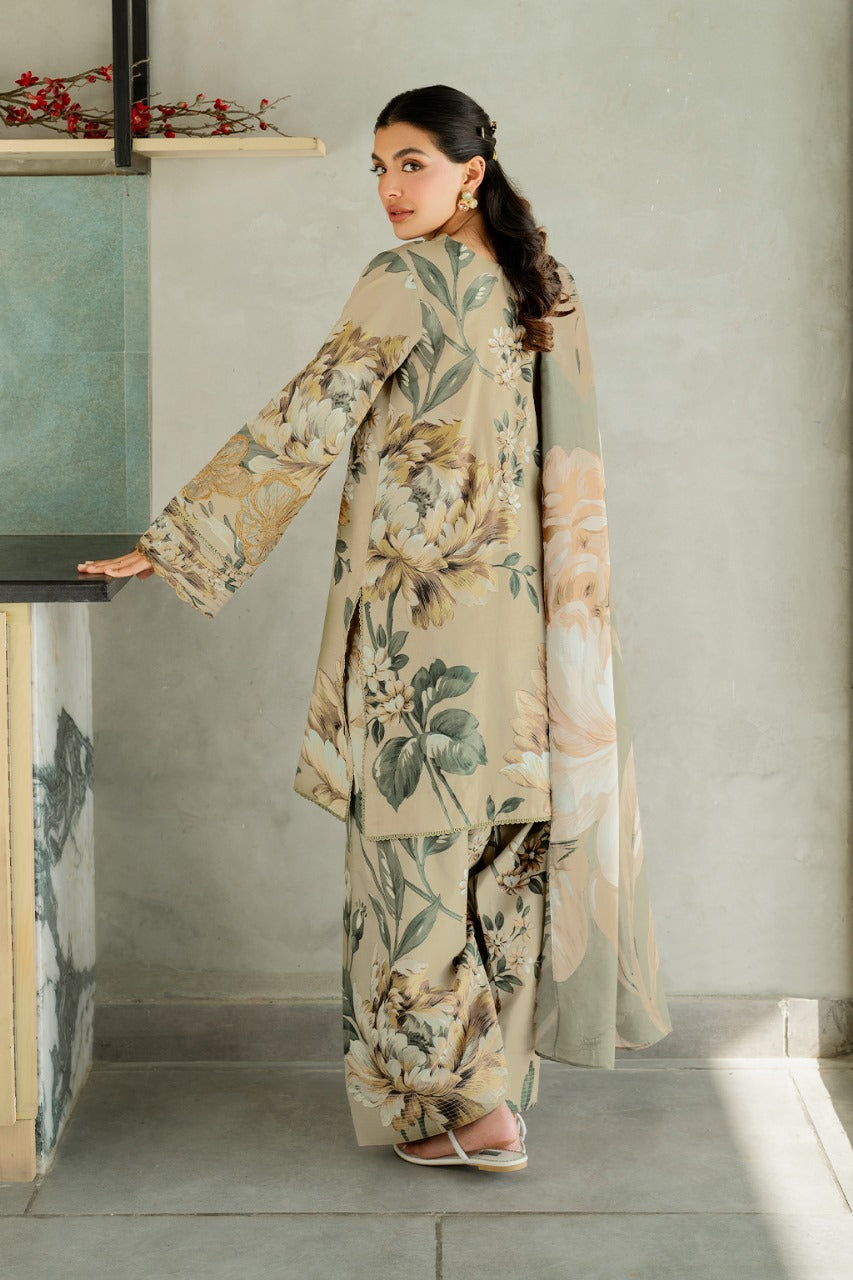 PRINTED ZARI LAWN