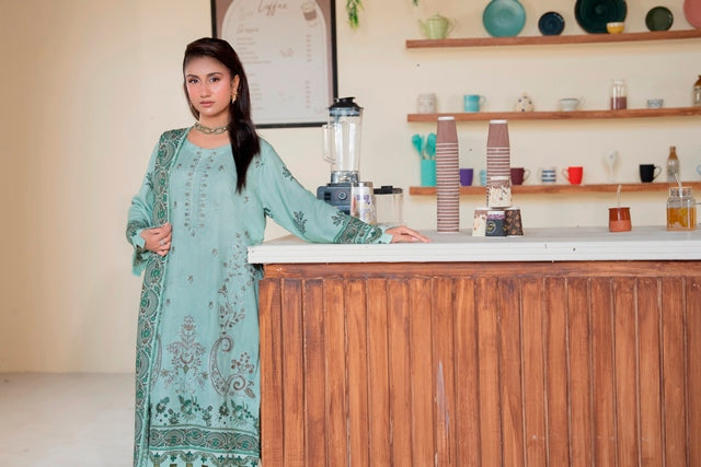 Luxury Embroidered 3 Piece Suit
