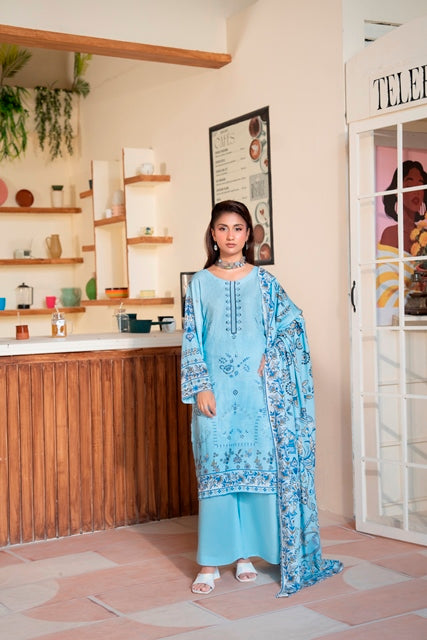 Luxury Embroidered 3 Piece Suit
