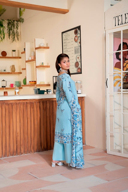 Luxury Embroidered 3 Piece Suit