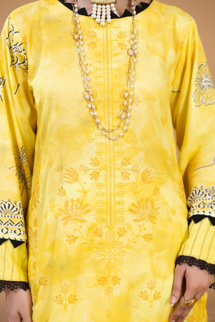 Luxury Embroidered 3 Piece Suit