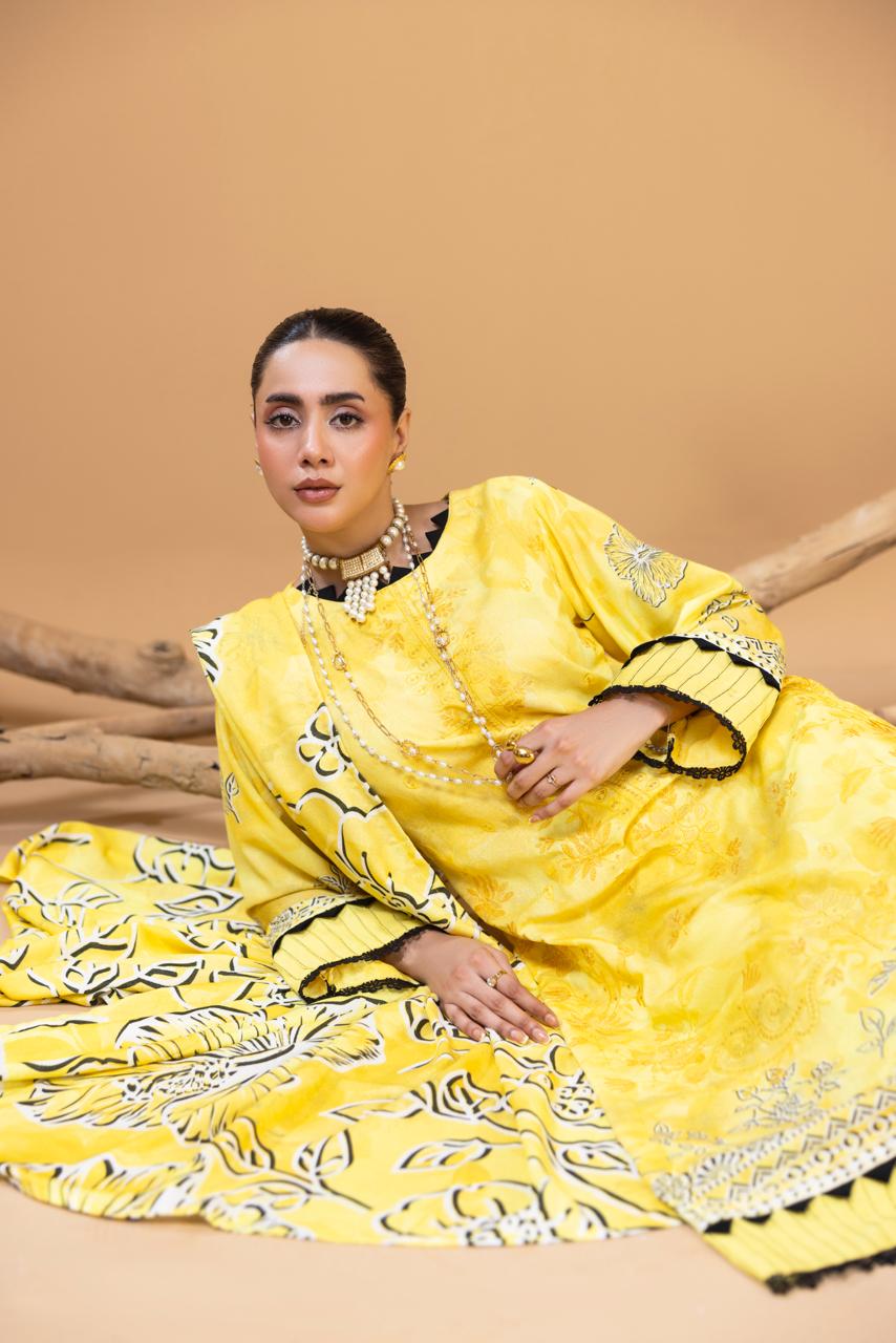 Luxury Embroidered 3 Piece Suit