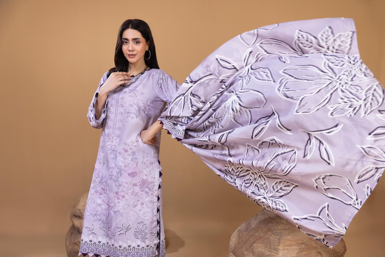 Luxury Embroidered 3 Piece Suit