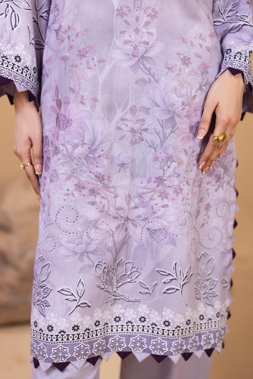 Luxury Embroidered 3 Piece Suit