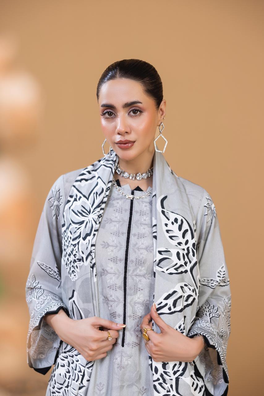 Luxury Embroidered 3 Piece Suit