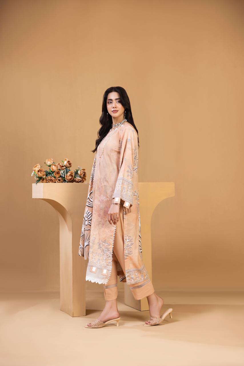 Luxury Embroidered 3 Piece Suit