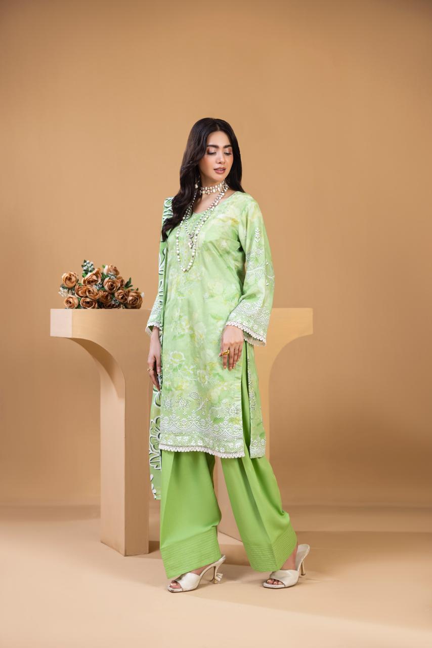 Luxury Embroidered 3 Piece Suit