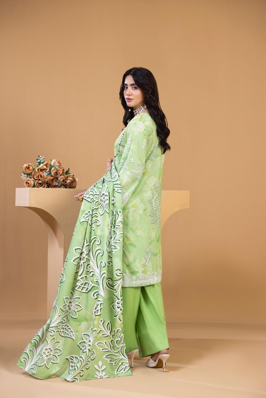 LUXURY EMBROIDERED 3 PIECE SUIT