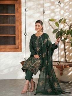 3 Piece Embroidered Lawn Suit